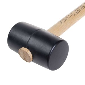 چکش لاستیک کوچک دسته چوبی