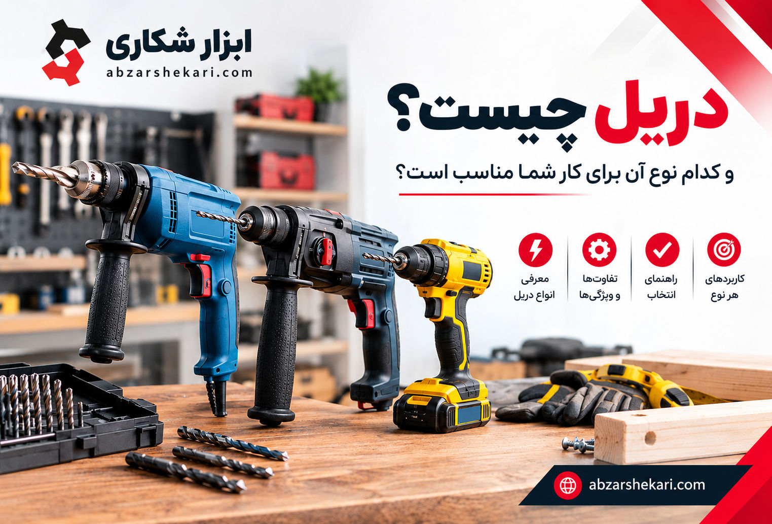 دریل-چیست-و-کدام-نوع-آن-برای-کار-شما-مناسب-است؟ دریل-چیست-و-کدام-نوع-آن-برای-کار-شما-مناسب-است؟